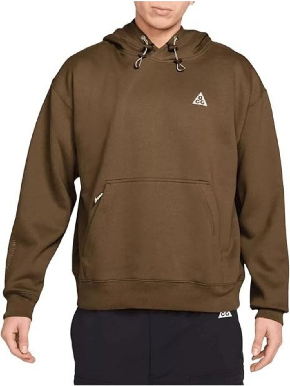 Nike ACG Tuff Fleece Pullover Hoodie Moosewood Brown DZ3392-235 Men's Size XL